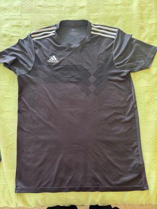 Camiseta Adidas Talla L Gris Oscuro