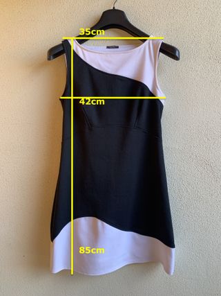 Vestito Motivi donna TG. 44 nero/bianco