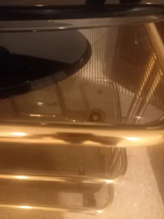 Mesa auxiliar cristal 3 estantes