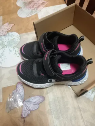 Scarpe sportive Champion bambina nere e rosa n.30