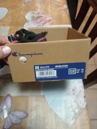 Scarpe sportive Champion bambina nere e rosa n.30