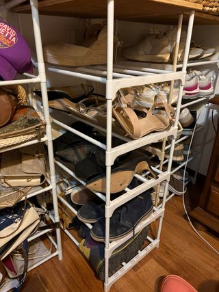 Scaffali metallici Zapatero in bianco