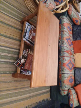 Mesa de salón madera 100x45