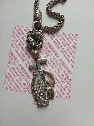 Collana con ciondolo sacca da golf