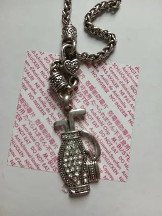 Collana con ciondolo sacca da golf