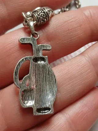 Collana con ciondolo sacca da golf