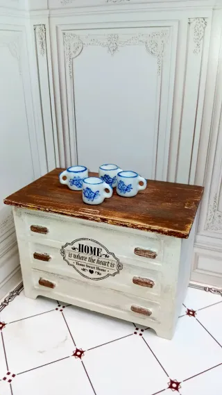 Set 4 tazze casa delle bambole