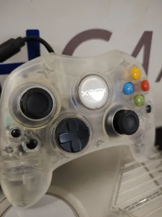 Xbox Cristal + 2 Mandos