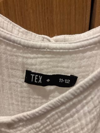 Mono corto blanco niña