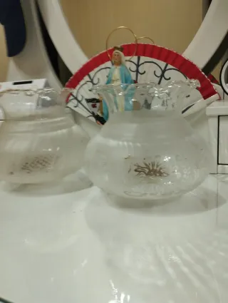 6 plafones lámpara techo patas cristal