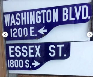 Targhe stradali Los Angeles - Washington Blvd & Es