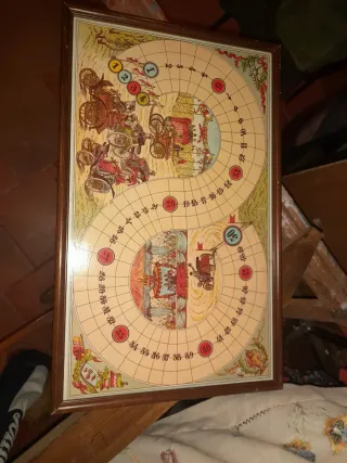 Antiguo tablero de juego de mesa