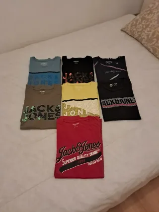 Lote 7 Camisetas Jack&Jones Talla L/XL