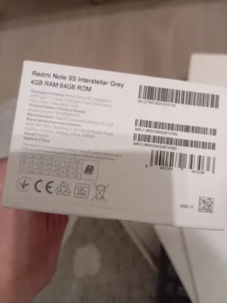 Xiaomi Redmi Note 9S 128GB Negro