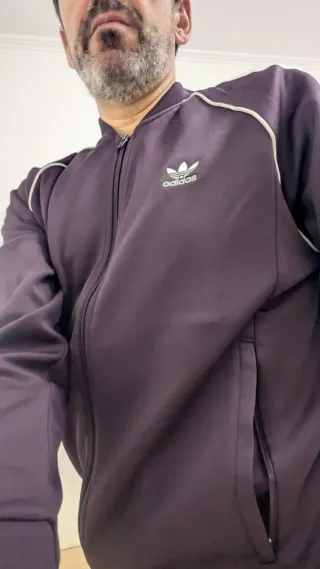 Chaqueta chándal Adidas Talla L Morado