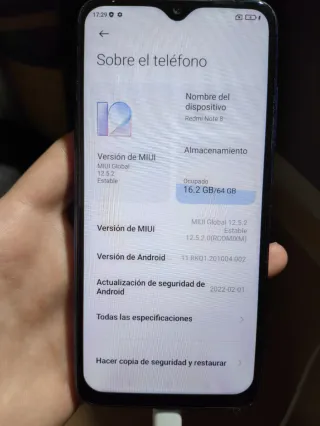 Xiaomi Redmi Note 8 Azul/Morado Pantalla NUEVA