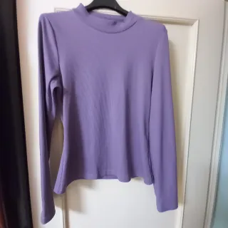 Suéter Morado Manga Larga Mujer