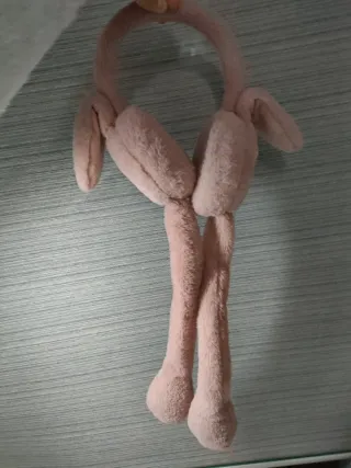 Orejeras de invierno rosa