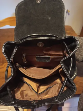 Mochila cuero DFR negra