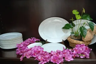 Set piatti _ Coalport Tiffany White, bone china