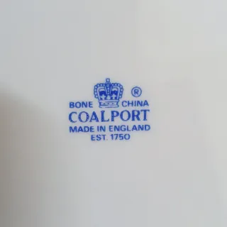 Set piatti _ Coalport Tiffany White, bone china