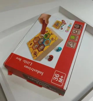 Juego Colmena Montessori Abejas Pinzas