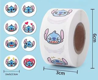 500 Pezzi Adesivi Disney Stitch