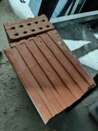 20 Ladrillos Planos Rojos(uno roto)