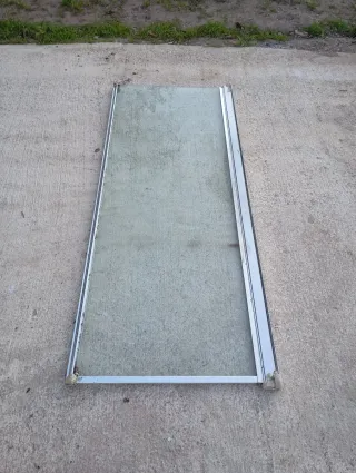 Mampara de ducha 72 cm cristal y metal