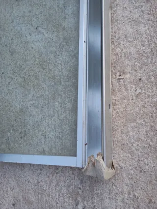 Mampara de ducha 72 cm cristal y metal