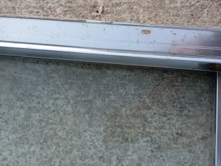 Mampara de ducha 72 cm cristal y metal