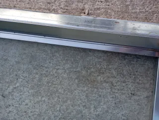 Mampara de ducha 72 cm cristal y metal