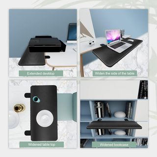 Extensión Escritorio Ergonómica Negro Carbono