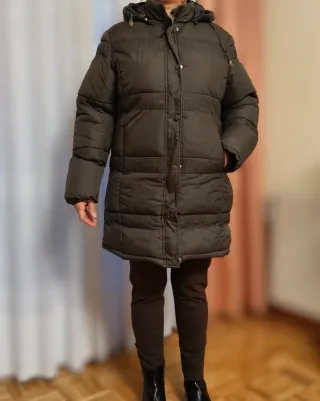 Abrigo Anorak Marrón Verde