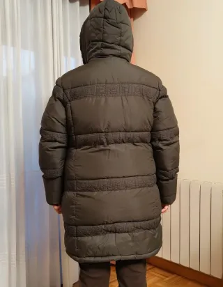 Abrigo Anorak Marrón Verde