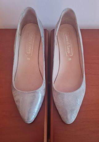 Zapatos planos Laura di Sarpi beige/gris