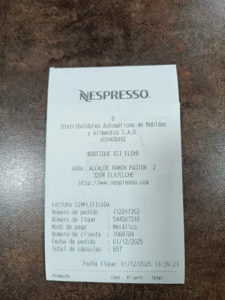 Cafetera Nespresso Pixie Original