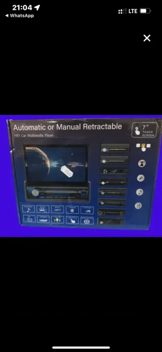 Radio Multimedia Coche HD Retráctil