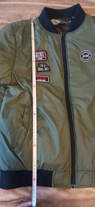 Giacchetta Bomber Verde per Giovani