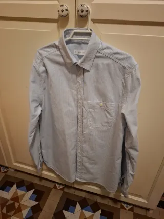 Camisa Mango azul rayas Talla M