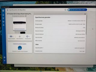 HP 600 G5 Mini i5 8500t 512GB nvme 16GB RAM WiFi