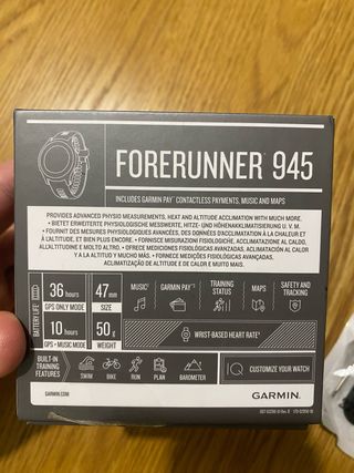 Garmin Forerunner 945 GPS + Música Verde/Amarillo