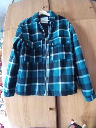 Parka camisa cuadros sin estrenar de Zara talla M