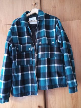 Parka camisa cuadros sin estrenar de Zara talla M