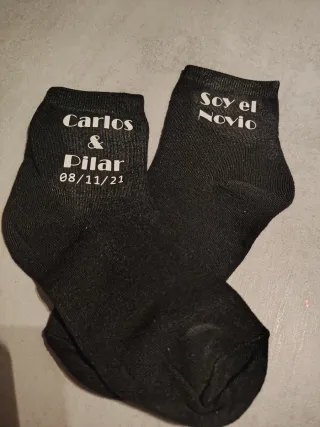Calcetines Novio Personalizados. Frase a elegir
