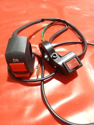 Botón de paro y luces para moto