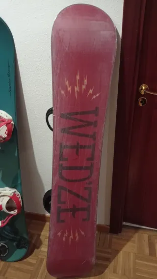 Tabla Snowboard con Fijaciones