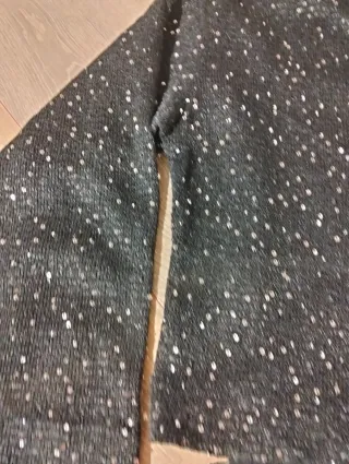 Top Tiffosi lentejuelas negro talla XS