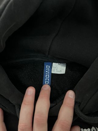 Sudadera Negra Flores Grande Amore Talla S