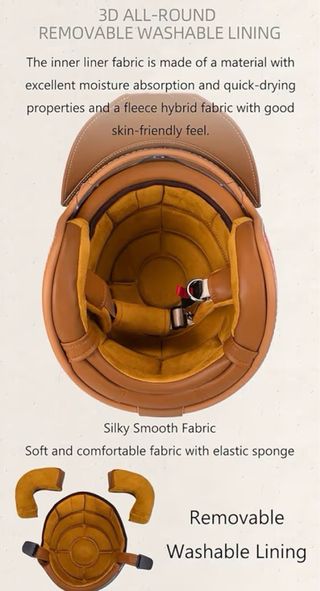 Casco Moto Vintage Hombres/Mujeres Homologado